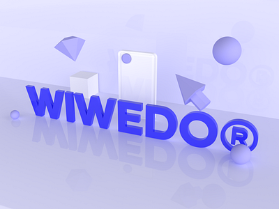 wiwedo 3d 3d logo 3d modeling brand design brand identity branding design icon logo logo design typography visual identity