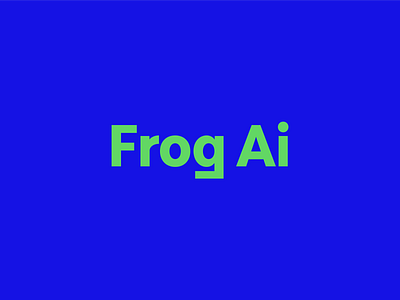 Frog AI logotype brand identity branding logo logo a day logo design visual identity