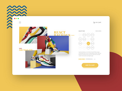 Daily UI Single Product bright colors dailyui design desktop interface minimal nike shoes ui webpage webpage design