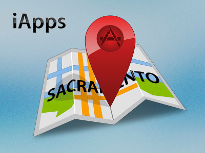 Sacramento iApps Icon apps iapps location map pin sacramento