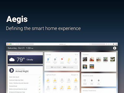 Aegis | Defining the smart home experience automation iot smart home smartthings wink