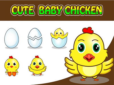 CUTE CHICKEN badges PACK badges cartoon chicken design emotes esports gaming illustration mascot twitch