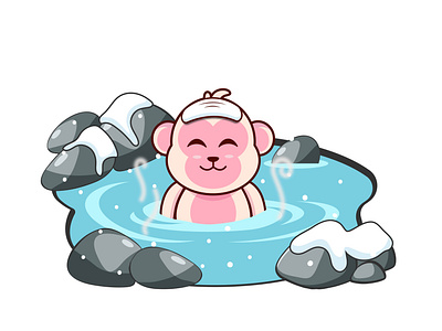 Snow monkey hot spring