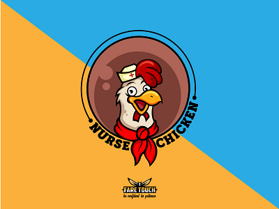 NURSE CHICKEN MASCOT LOGO