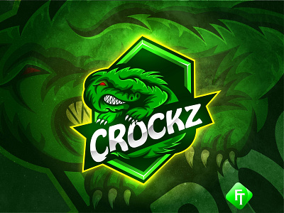 Crocodile mascot logo