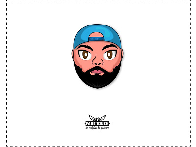 beard man emote beard cartoon emotes esports gaming illustration mascot twitch
