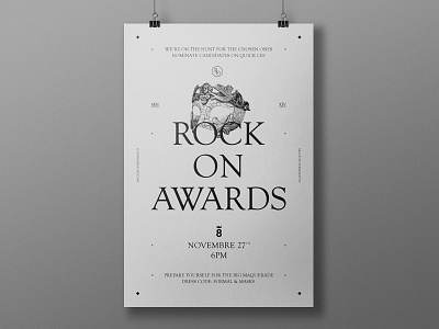 Rock On Awards Poster poster print