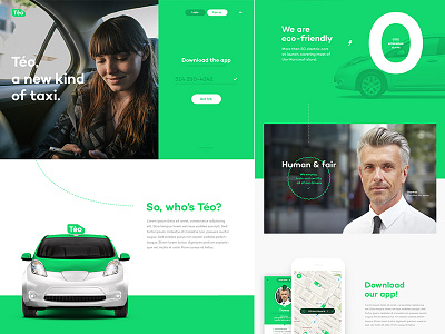 Teo - Landing Page - Update branding design flow layout web