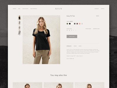 Kiln - Product Detail ecom fashion product detail store web website