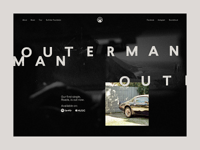 Outerman - Homepage homepage web website website design