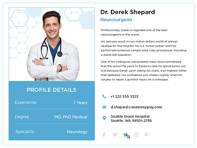 Daily UI Challenge #006 - User Profile