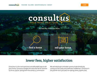 Consultus Home Sales real estate web design web development