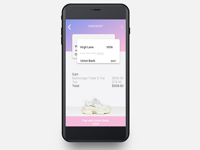 Daily UI 002 Credit Card/Checkout balenciago checkout creditcard dailyui 002 design ecommerce payment shoes shopping ui