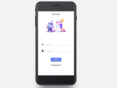 Log In Page Concept for OAmobile