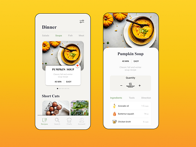 Recipe cooking app