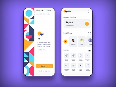 Lilo - Banking App Concept animation app app concept branding design finance money ui ux vector