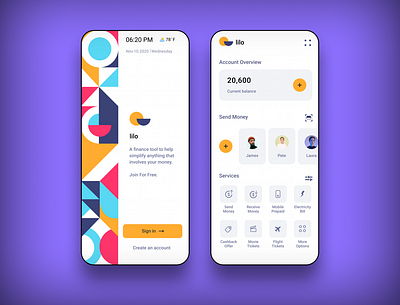 Lilo - Banking App Concept animation app app concept branding design finance money ui ux vector