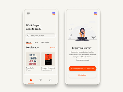 Biblio - Book Subscription App Concept