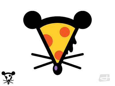 Pizza Rat animals design food icon illustrator pizza rat