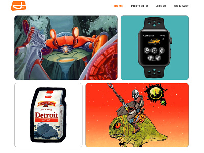 Portfolio Site design illustration website website design