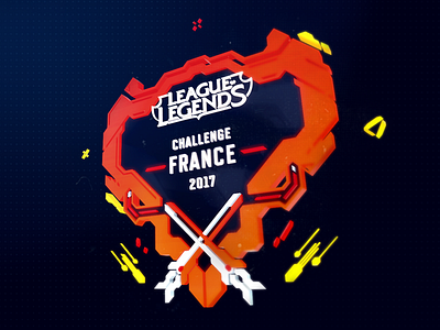 League Of Legends Challenge France 2017 branding esport logo