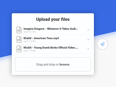 Upload form browse drag and drop drag drop file manager files form ui upload