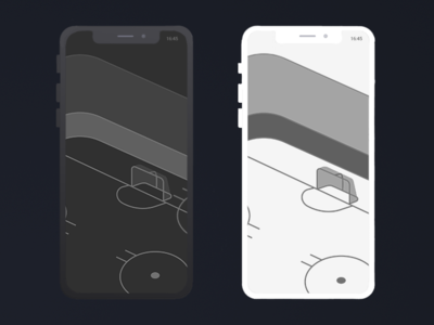 Hockey App app dark dark and with dark theme flat design hockey hockey app hockey ice ice ice rink illustration perpective rink white white theme