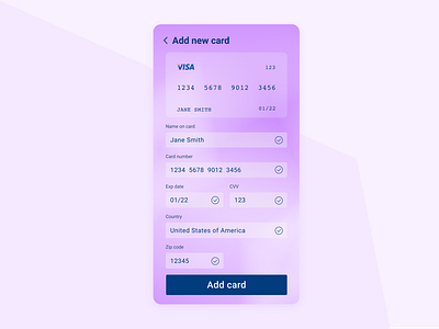 DUI 002 Check out check out creditcard dui002 glass ui design ux