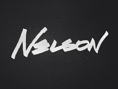 Nelson hand drawn type lettering type typography