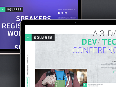 Squares Conference 2016 cms conference craft development front end web design website
