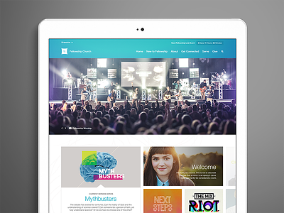 Fellowship Church church design ui ux web design website