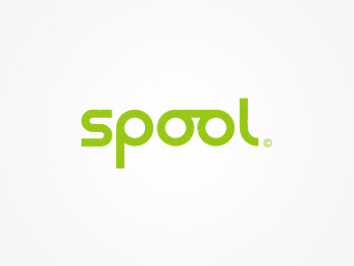 Spool Logo casette custom flow logo logotype record type video