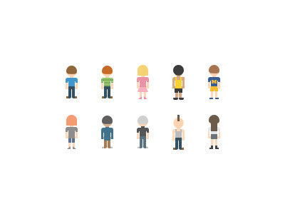 Pixel People avatar illustration people pixel pixelated small