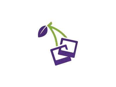 Sharypic Logo WIP cherry logo picture polaroid purple share