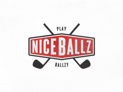 NiceBallz Logo ballz ballzy golf logo play