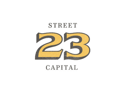 23rd Street Capital Logo logo number rebound type