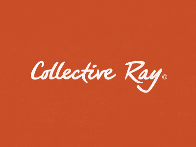 Collective Ray Logotype custom logo text type