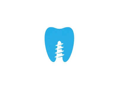 Dental Implants Guide Logo dentist logo ouch screw