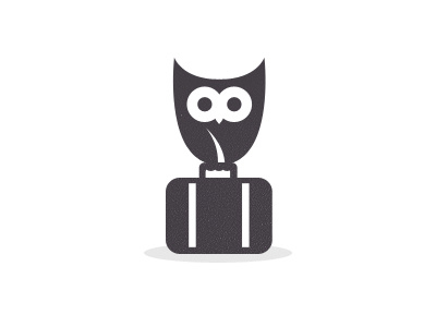 Milewise Logo WIP discount logo mile owl suitcase travel wise