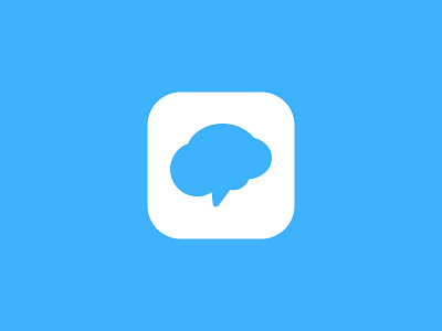 Remind Logo app brain chat cloud learn logo teach teacher