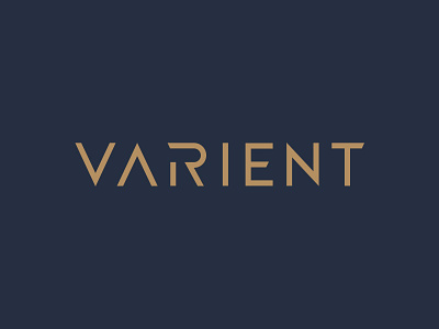Varient Wordmark capitals custom logotype varient