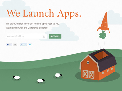 Landing Page - LaunchFarm landing page web design