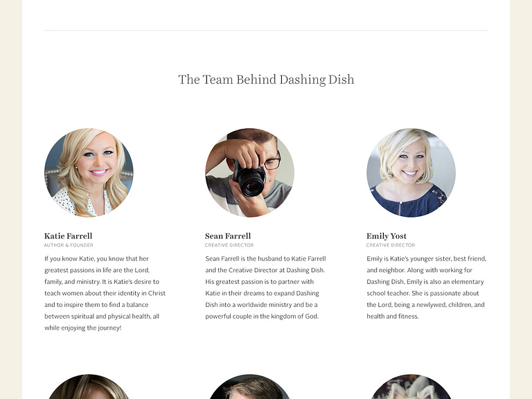 New dashing dish website by sean farrell on dribbble