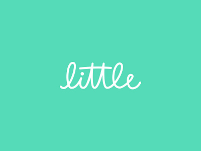 Little Custom Lettering custom lettering little logo script type wordmark