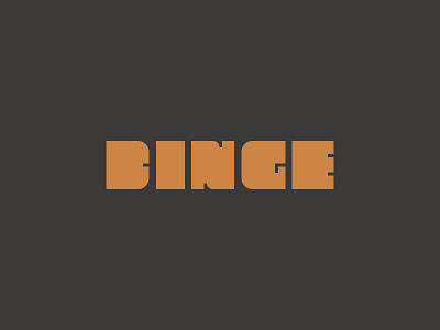 Binge v2 Custom Wordmark