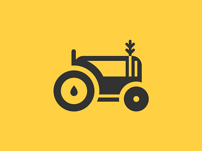 Tractor Logo Idea leaf logo tractor tree water wheat wheel