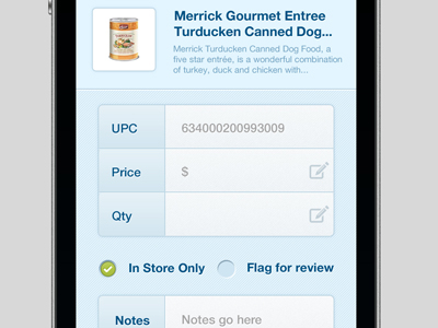 Pricing/Qty UI - Product Listing app application ios iphone ui