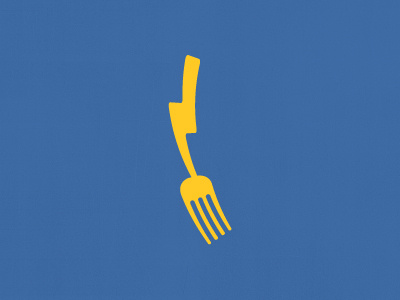 Fork / Lightning Logo boom energy fork logo