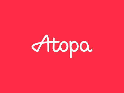 Atopa Custom Lettering custom font lettering script type wording wordmark