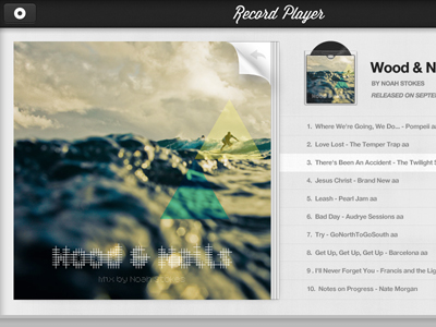 Album Jacket UI album art designers music mx player record